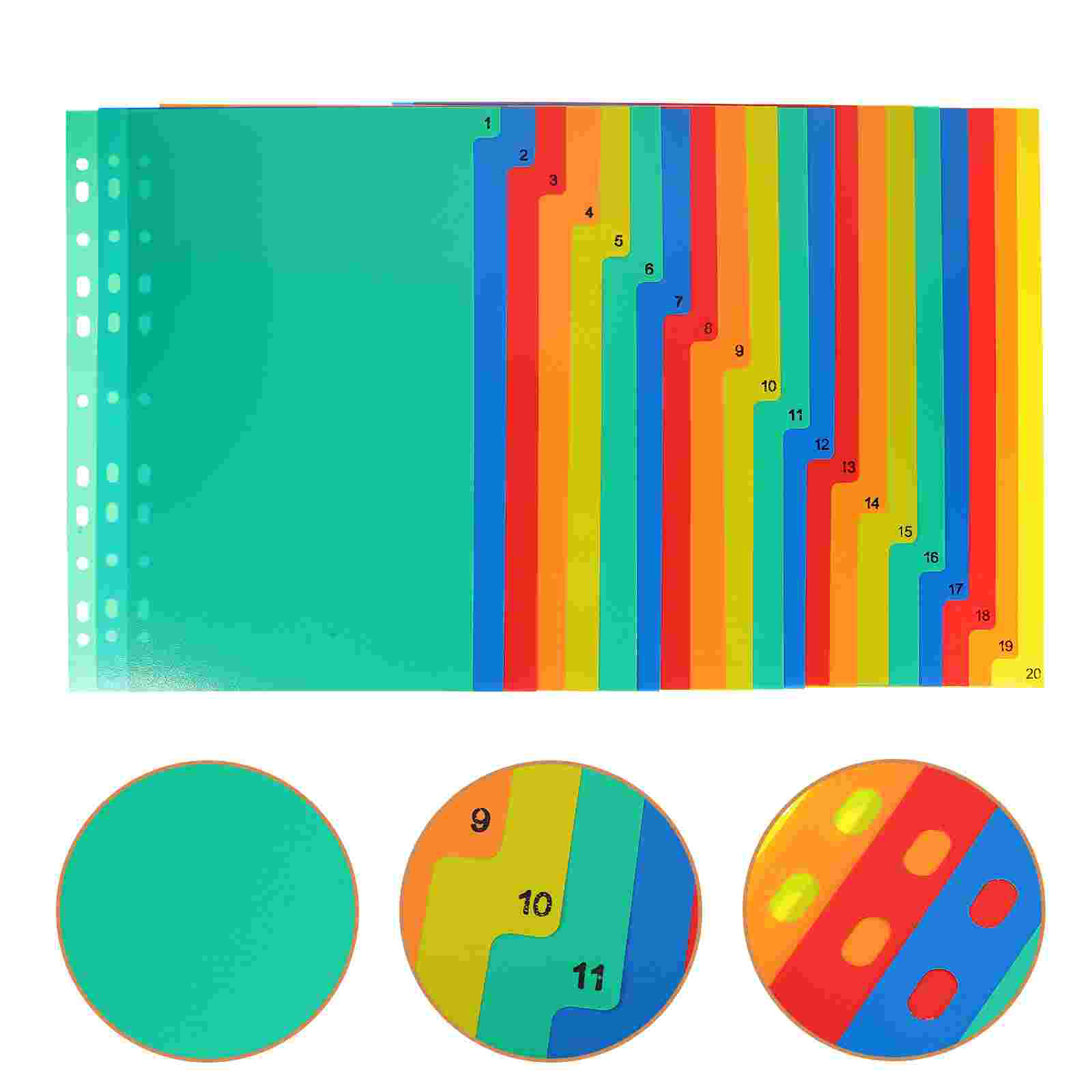 20 Pcs A4 Separated Loose Leaf - Tab Divider A4 ulasan dan harga