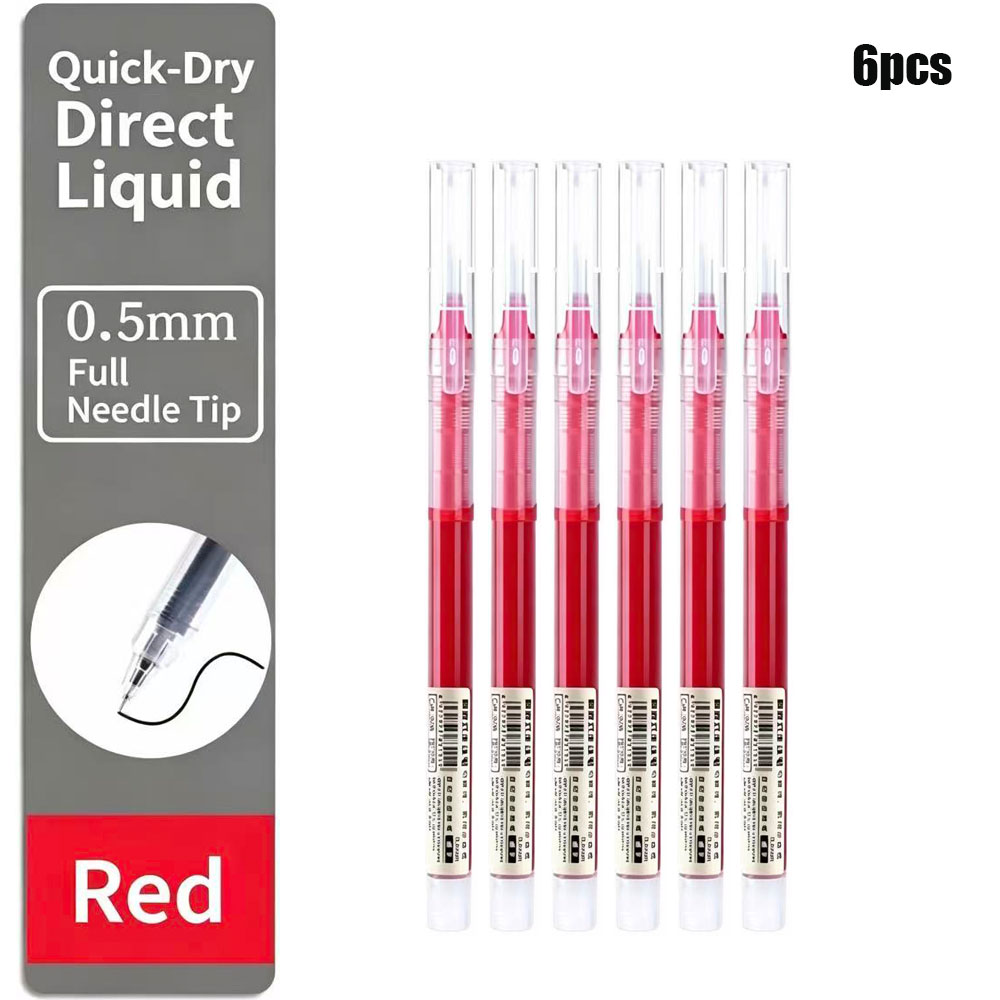 6 Pack Click Gel Pens 0.5mm Bl - Gel Refill Pack ulasan dan harga