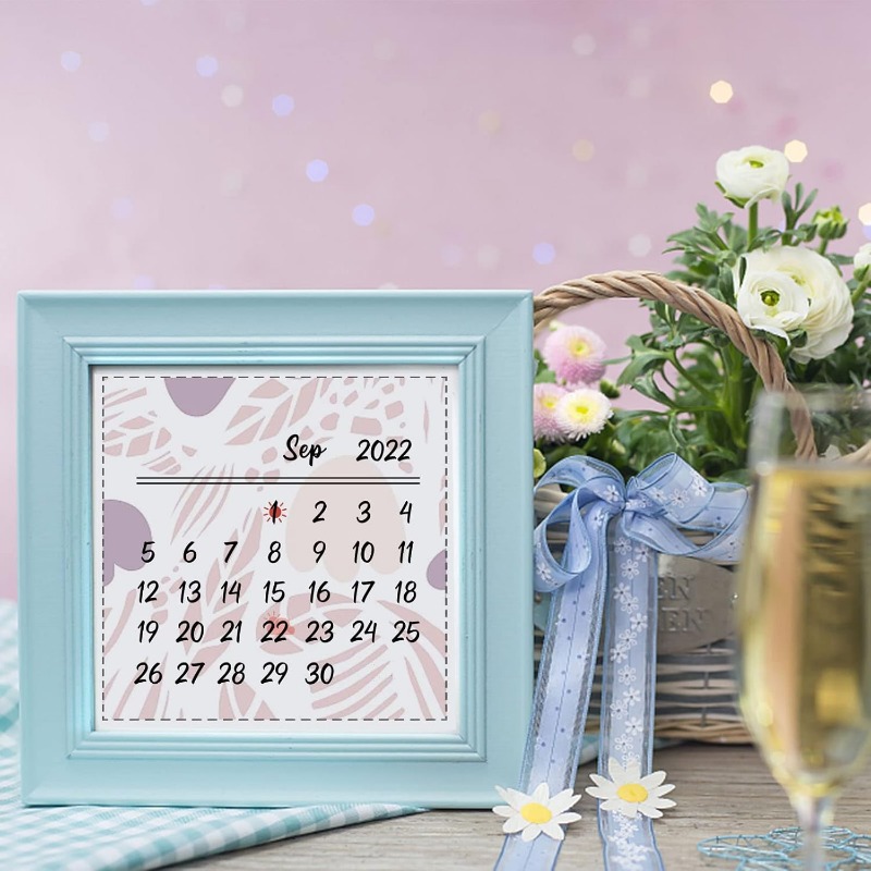 1PC 8.3x5.8in Calendar Clear S - Rubber Date Stamp ulasan dan harga