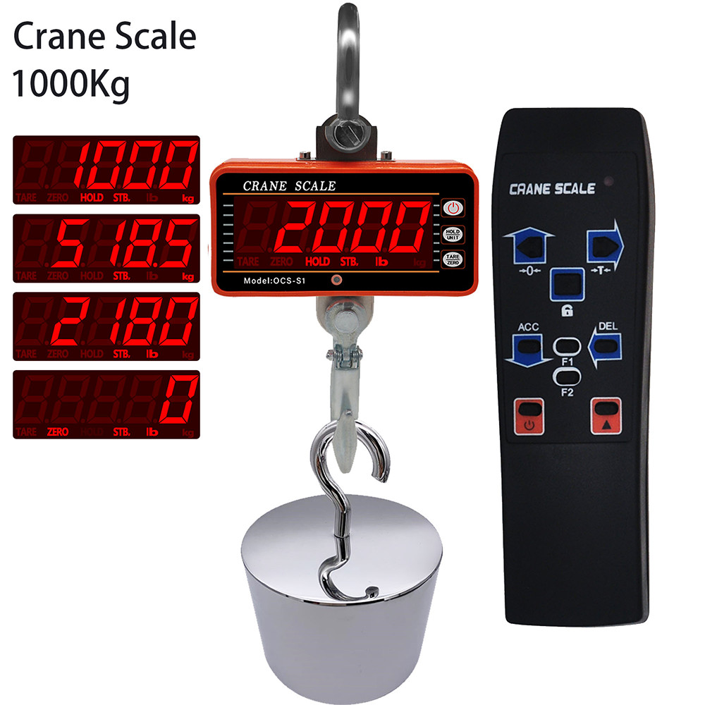 Digital Crane Scale 500kg 1000 - Tape Dispenser Weighted ulasan dan harga