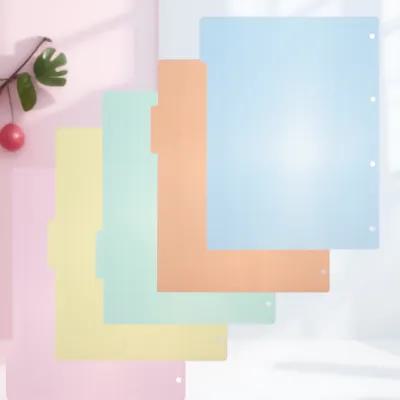10Pcs A4 Plastic Index Divider - Tab Divider A4 ulasan dan harga