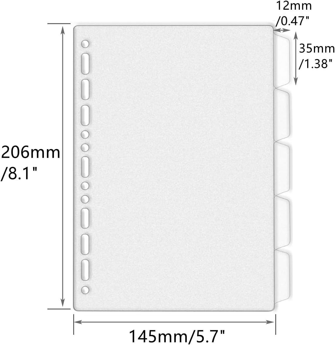 A4 A5 B5 Binder Dividers Gener - Tab Divider A4 ulasan dan harga