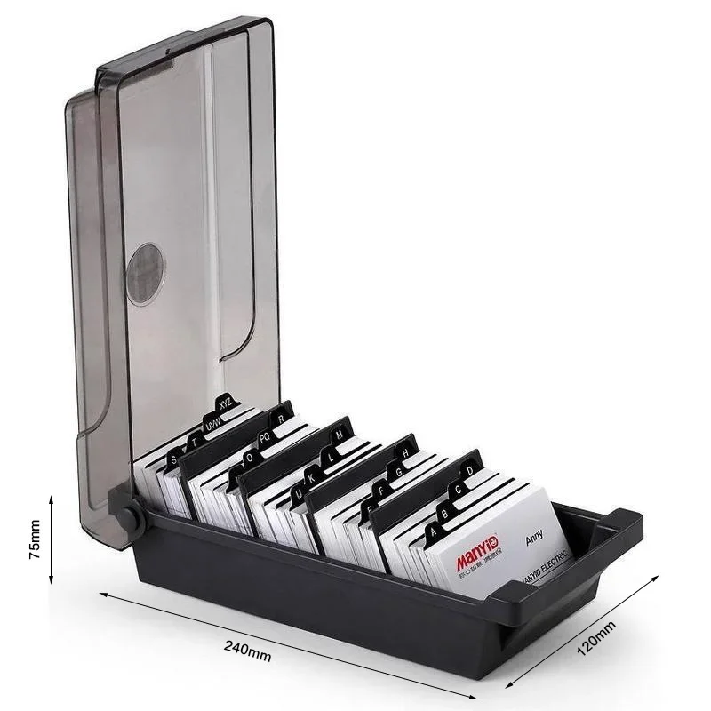 Business Card Holder, Plastic  - Card Index Box ulasan dan harga