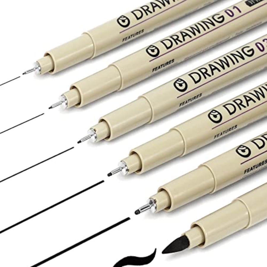 Muchcute Micro liner Drawing A - Archive Box Set ulasan dan harga