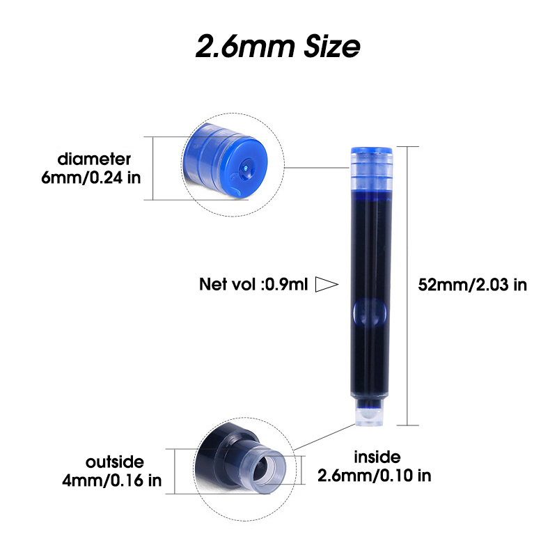 50pcs Fountain Pen Ink Cartrid - Fountain Pen Bottled Ink ulasan dan harga