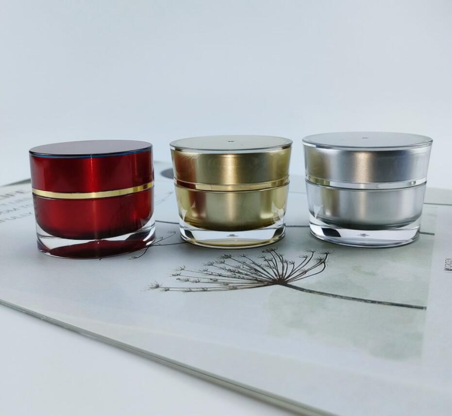 5g gold silver acrylic jar sam - Gel Refill Pack ulasan dan harga