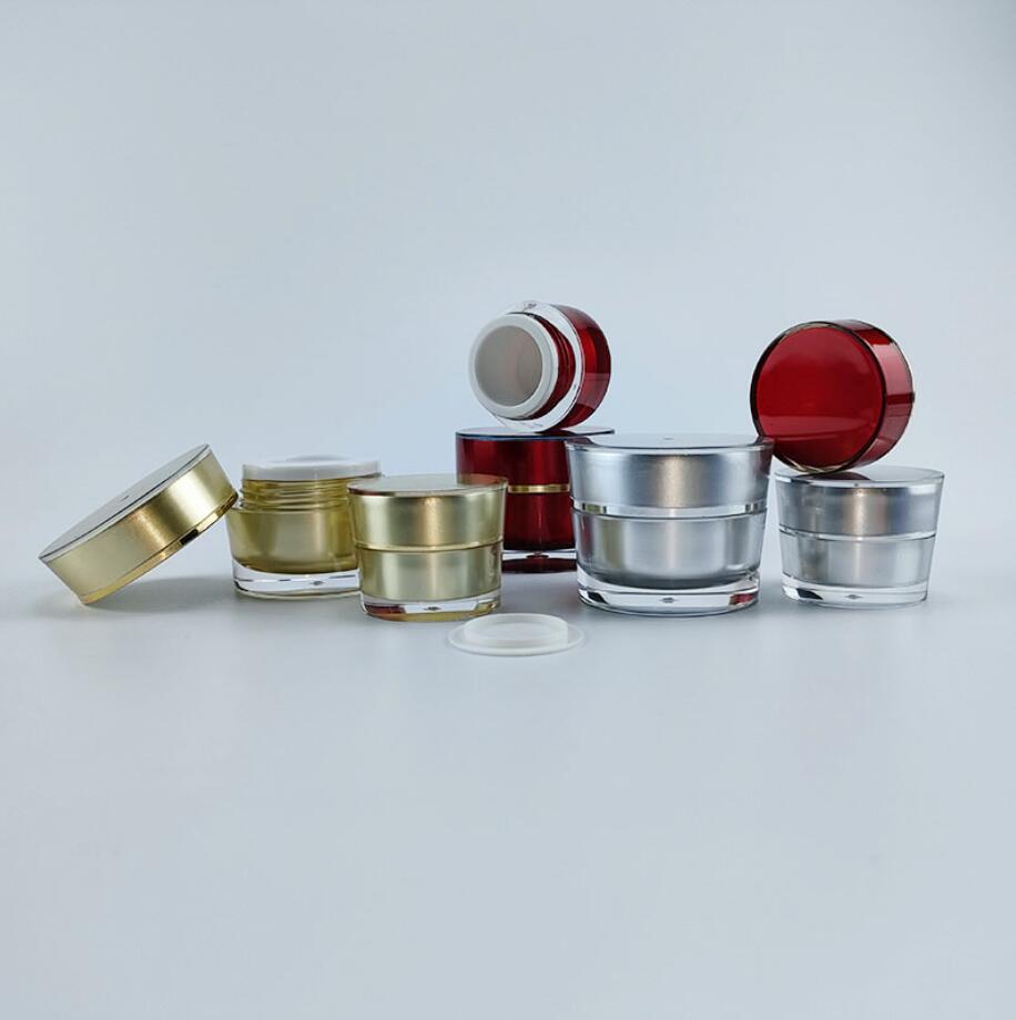5g gold silver acrylic jar sam - Gel Refill Pack ulasan dan harga