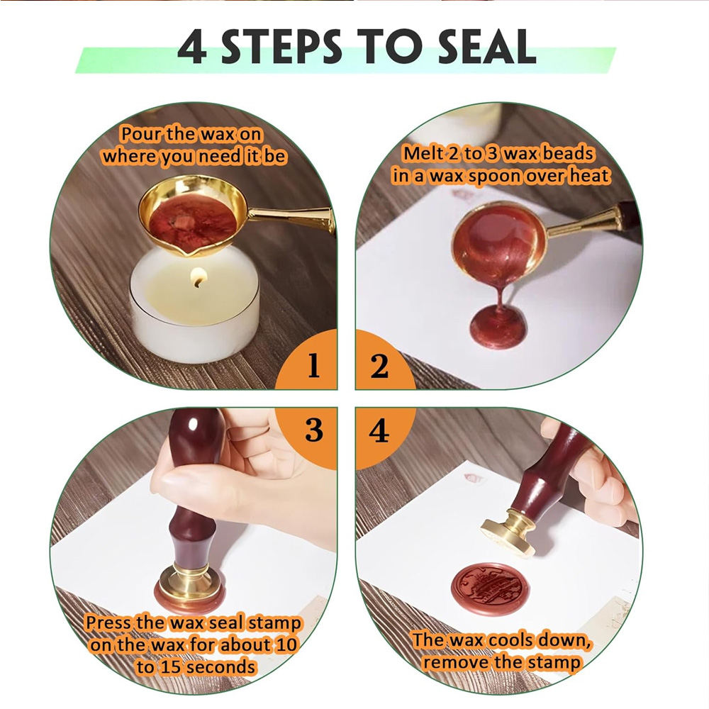 20pcs/set Wax Seal Stamp Set w - Wax Seal Stamp Set ulasan dan harga