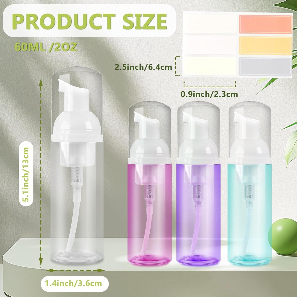 4 Pack Foam Pump Bottles 60ml  - Gel Refill Pack ulasan dan harga