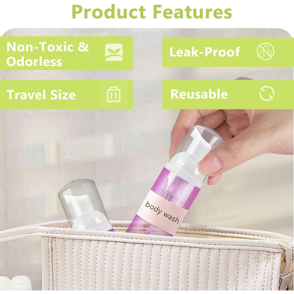 4 Pack Foam Pump Bottles 60ml  - Gel Refill Pack ulasan dan harga