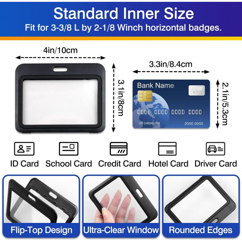 3-Pack Horizontal Hard Plastic - Index Card Holder ulasan dan harga