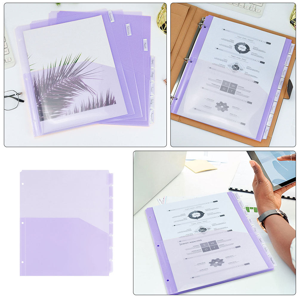 2Sets A4 PP Plastic Binder Div - Tab Divider A4 ulasan dan harga