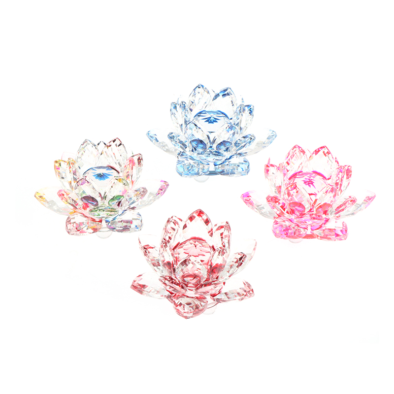 60mm Quartz Crystal Lotus Flow - Paper Weight Crystal ulasan dan harga