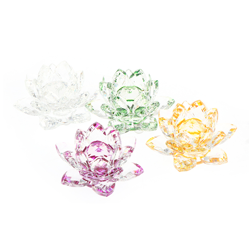 60mm Quartz Crystal Lotus Flow - Paper Weight Crystal ulasan dan harga