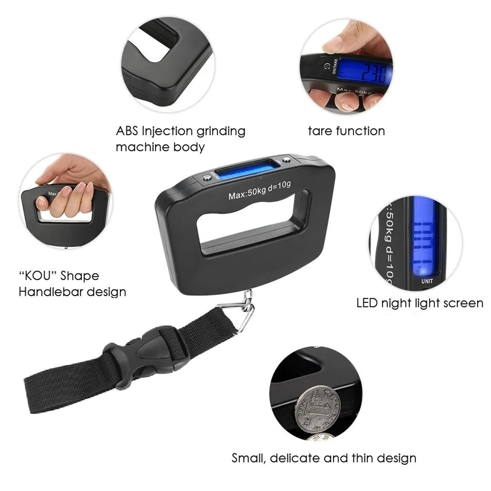 Portable LCD Digital Hanging S - Tape Dispenser Weighted ulasan dan harga