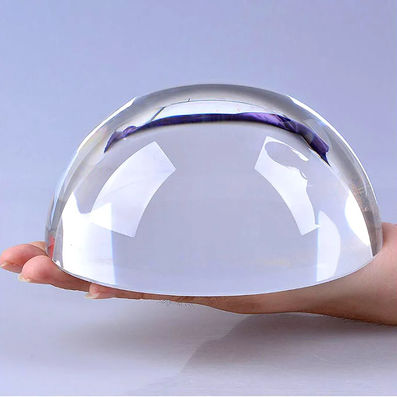 Crystal Hemisphere Glass Half  - Paper Weight Crystal ulasan dan harga