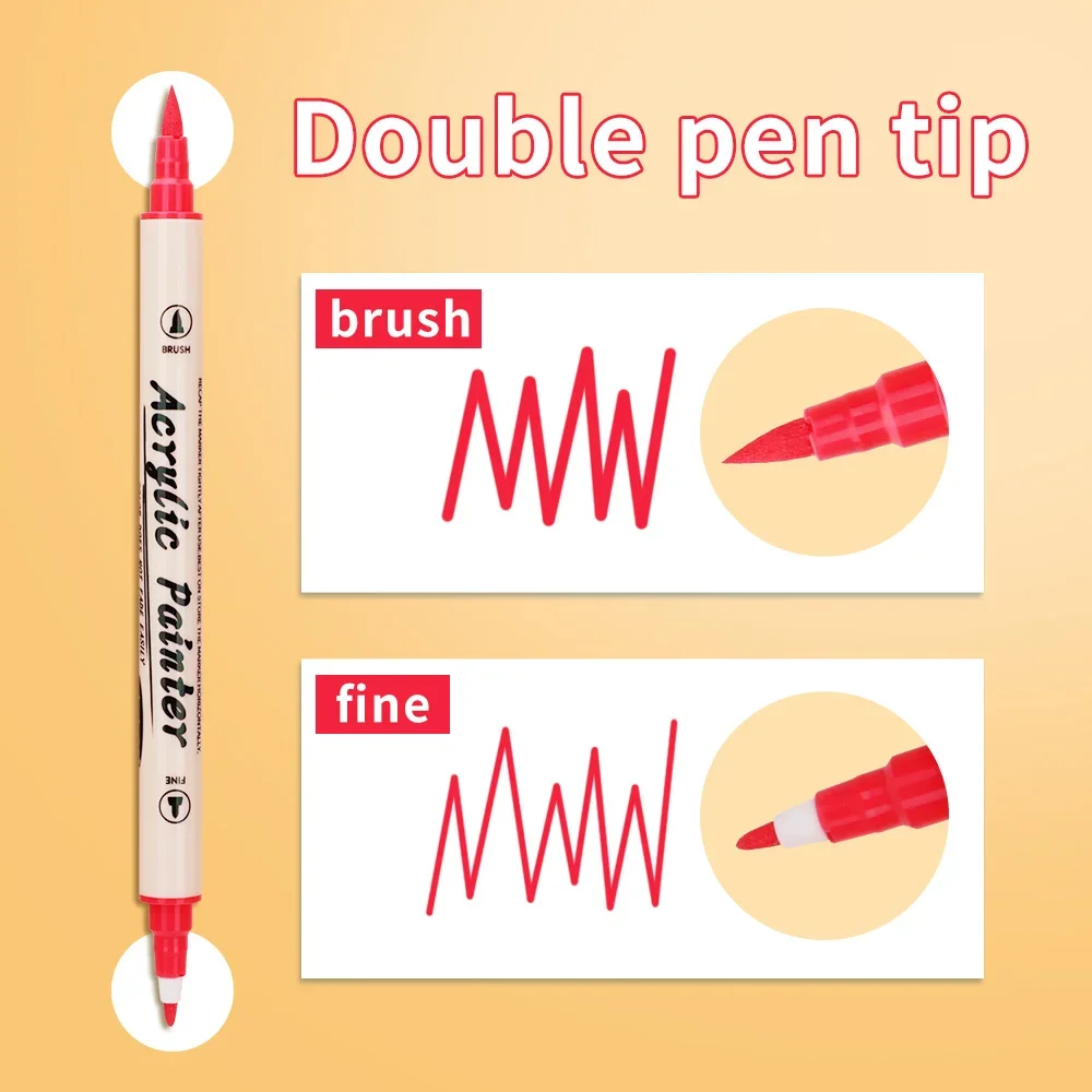 12-36 Colors Acrylic Paint Mar - Correction Pen Fine ulasan dan harga