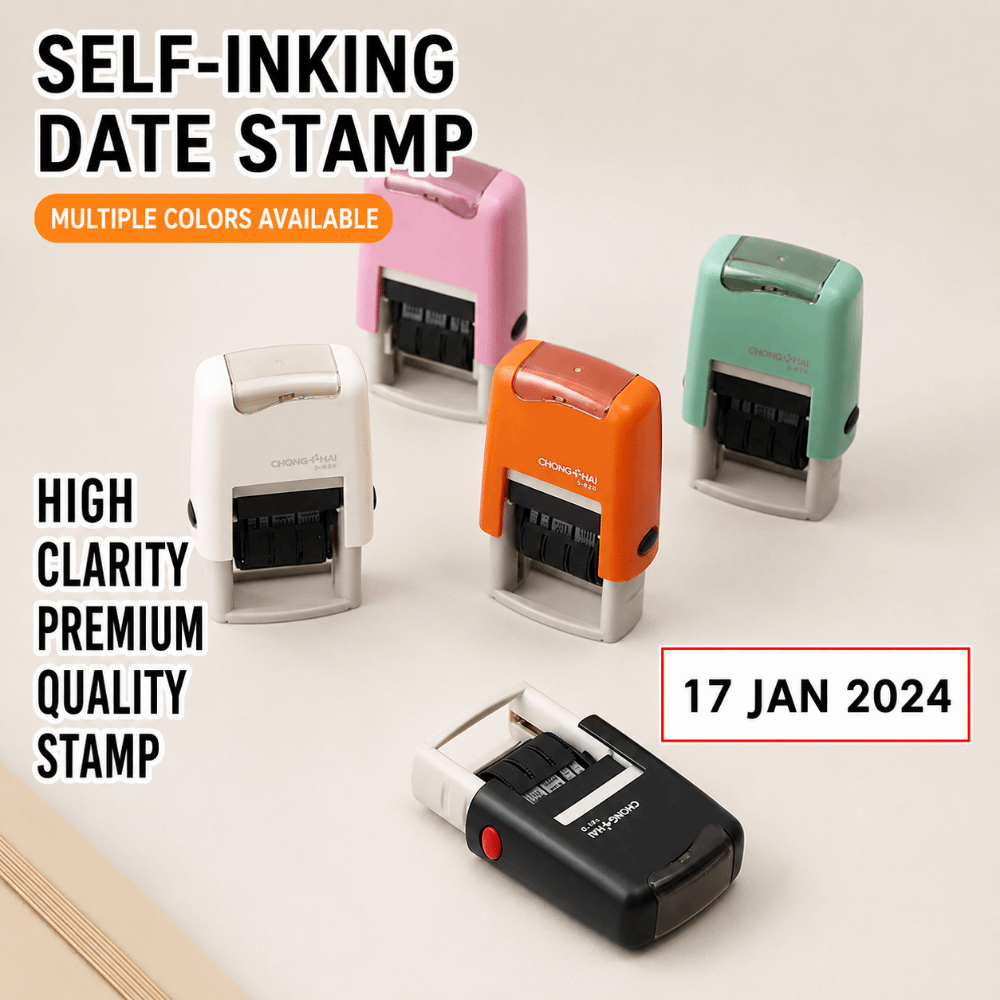 Automatic Ink Return Day-month - Rubber Date Stamp ulasan dan harga