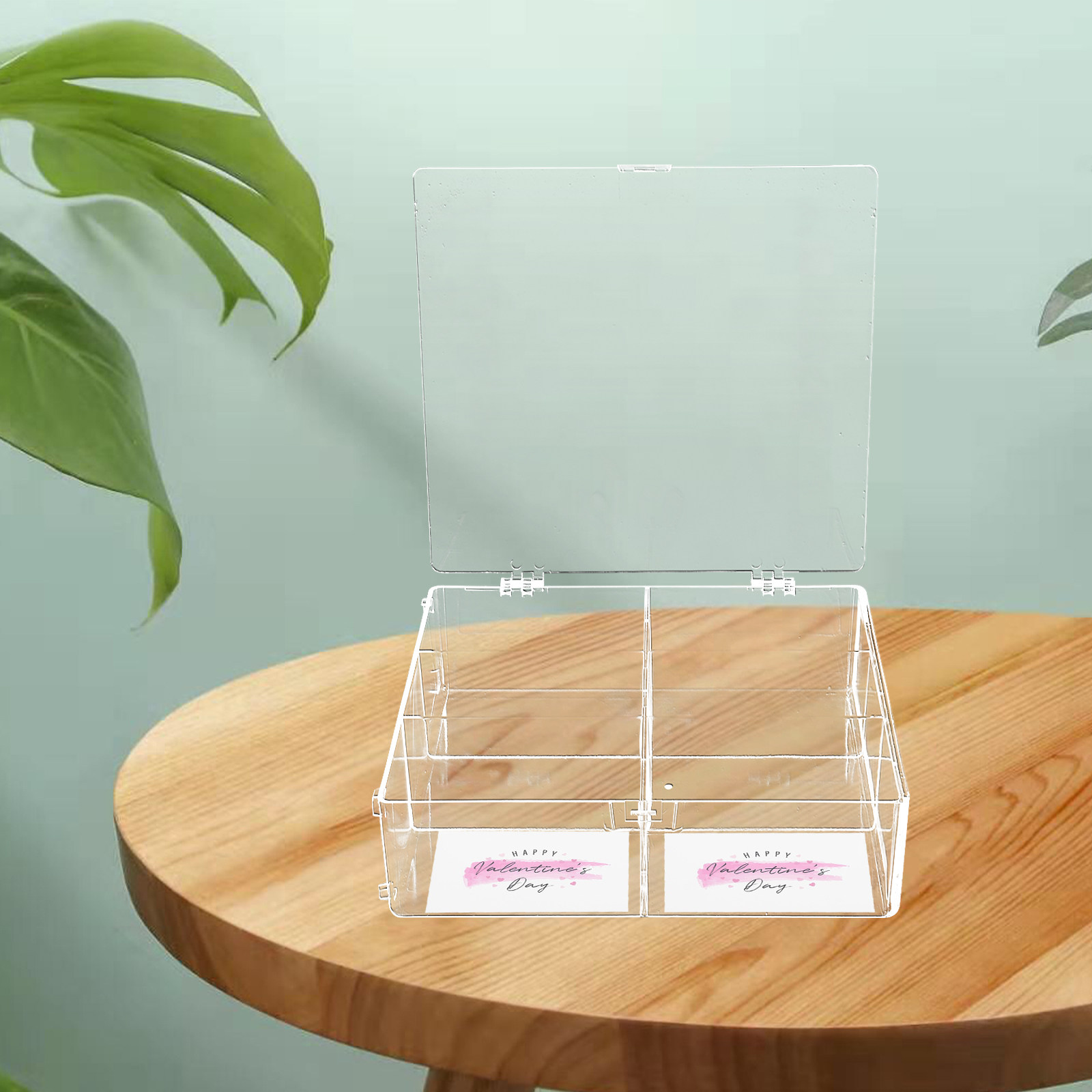 Clear Card Holder Storage Box  - Card Index Box ulasan dan harga