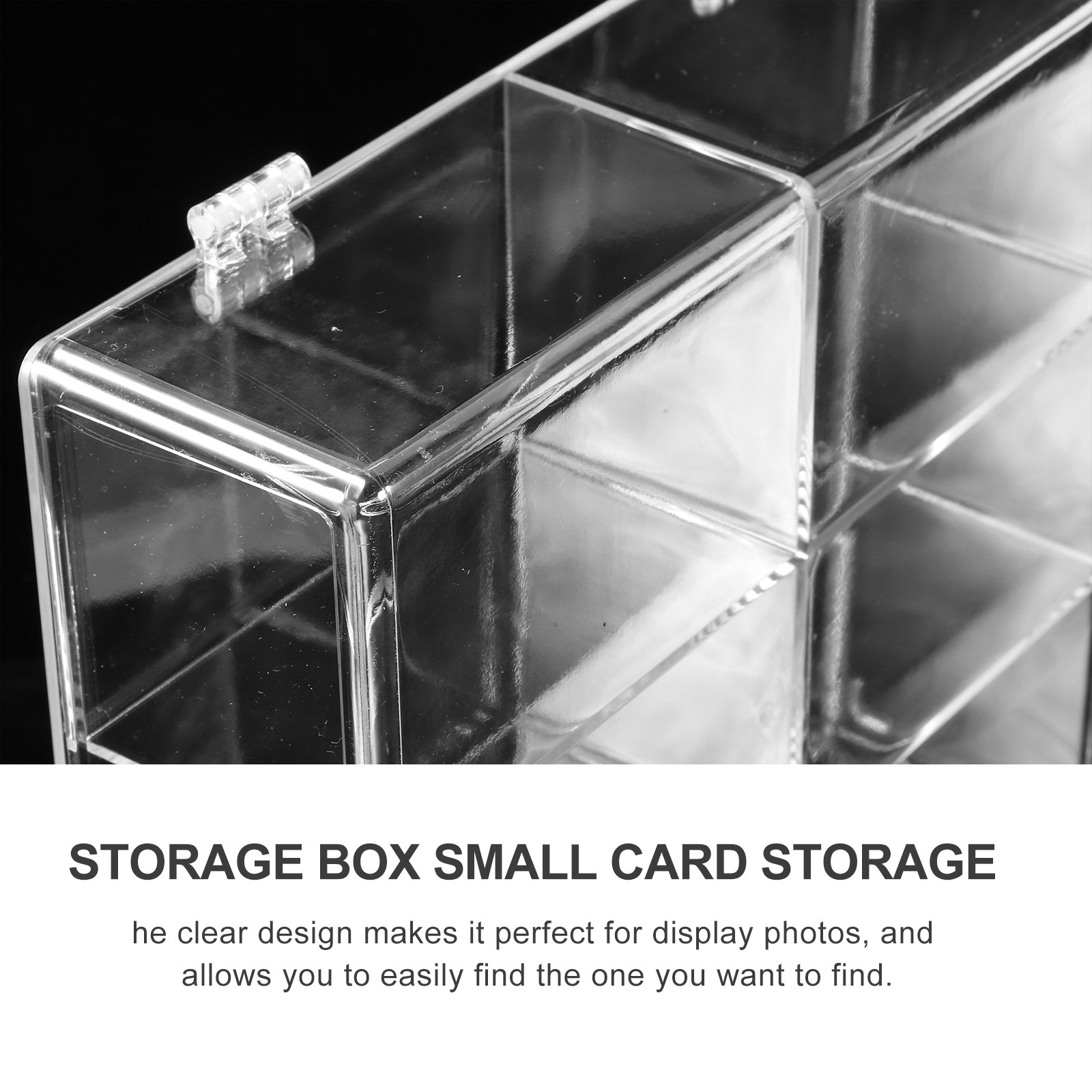 Clear Card Holder Storage Box  - Card Index Box ulasan dan harga
