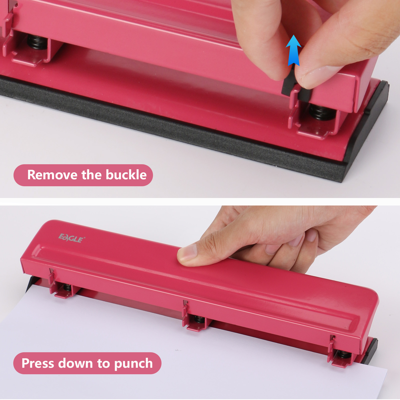 EAGLE 3-Hole Puncher for A4 Pa - Binder A4 Lever ulasan dan harga