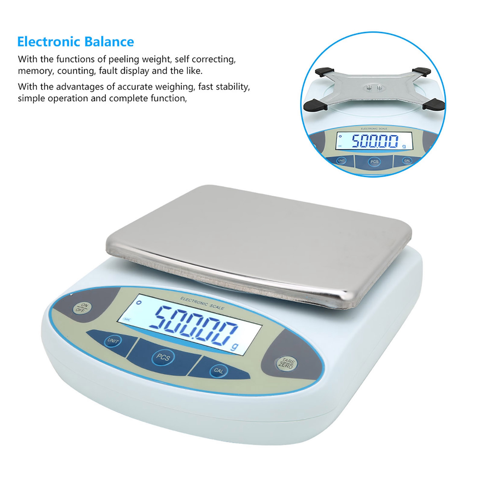 5000g 0.01g Digital Precision  - Tape Dispenser Weighted ulasan dan harga