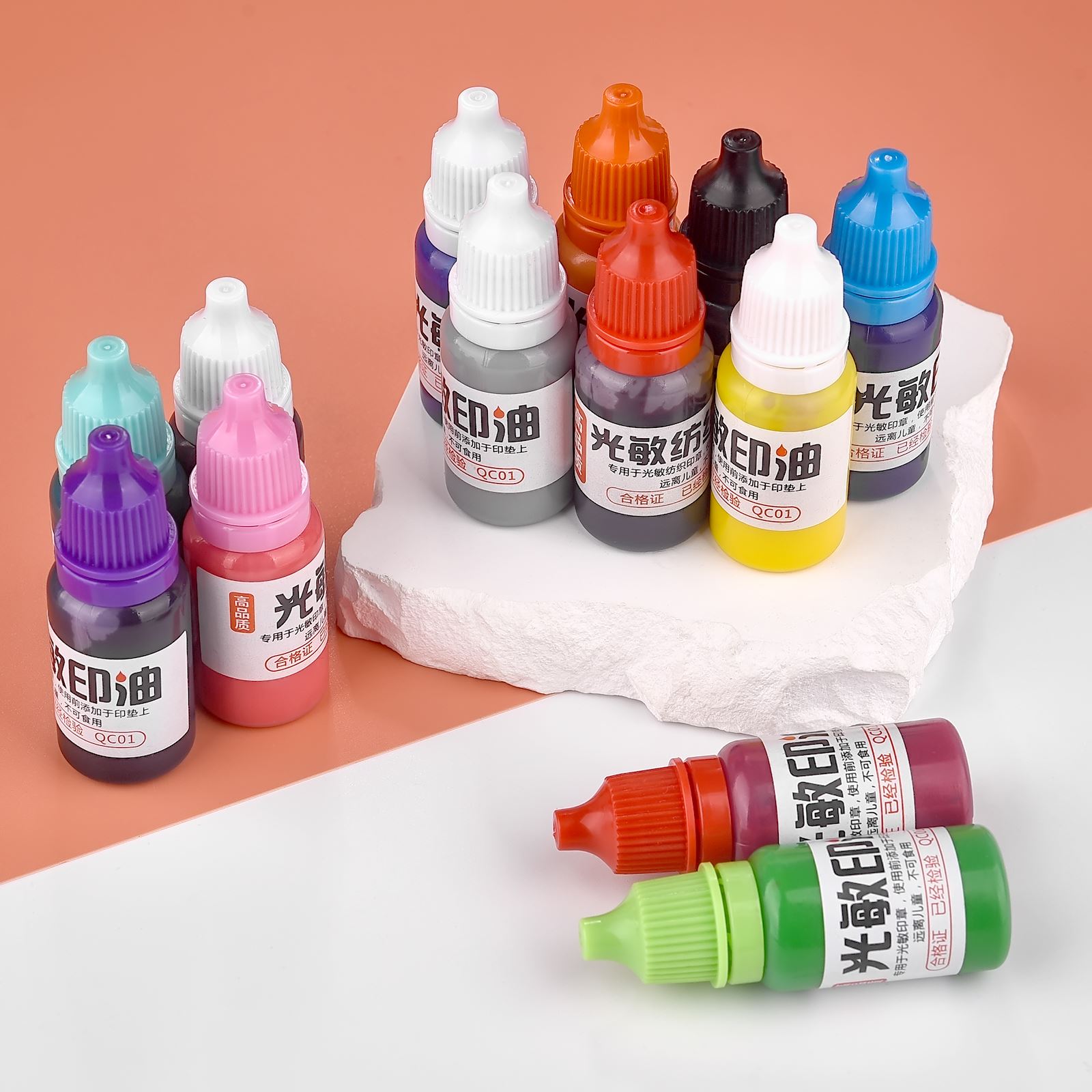 10ml Refill Ink 13 Color Rubbe - Rubber Date Stamp ulasan dan harga