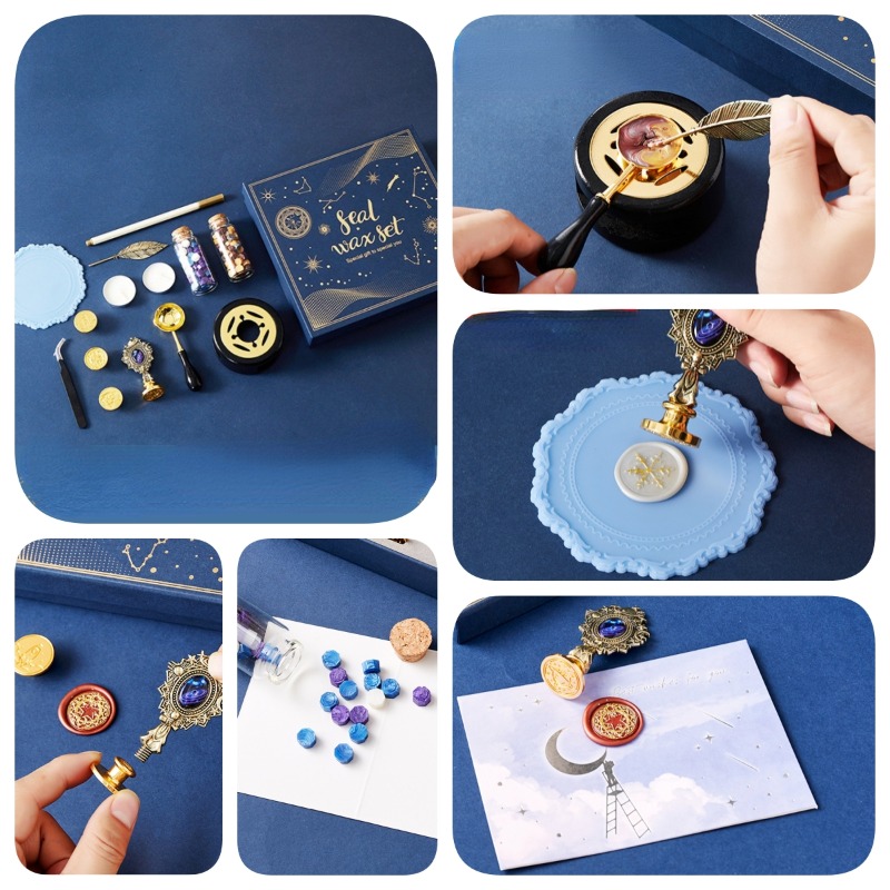 Starry Fire Lacquer Stamp Set  - Wax Seal Stamp Set ulasan dan harga