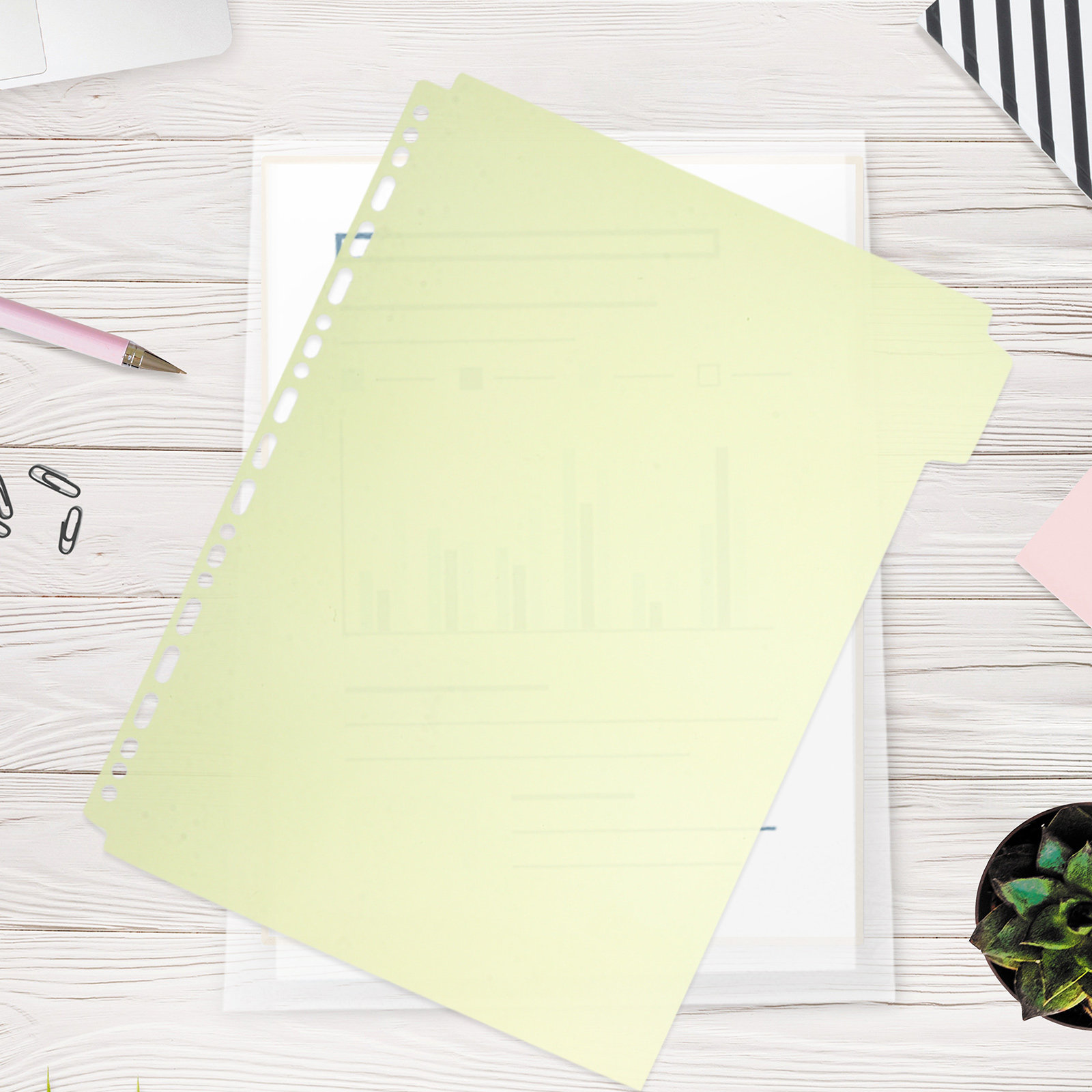 6Pcs File Binder Dividers A4 I - Tab Divider A4 ulasan dan harga